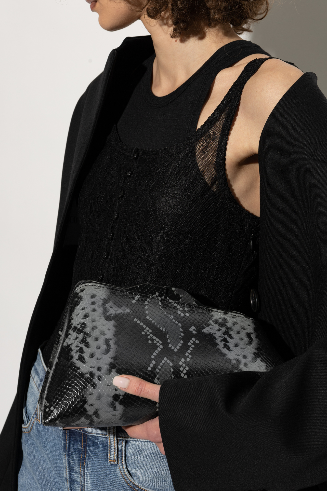 クラッチバッグ THE ATTICO Woman Clutch Black 246WAH49L001 100 The Attico Clutches and evening bags for Women | Online Sale